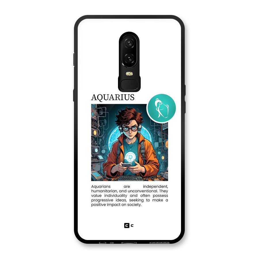 Admire Aquarius Glass Back Case for OnePlus 6