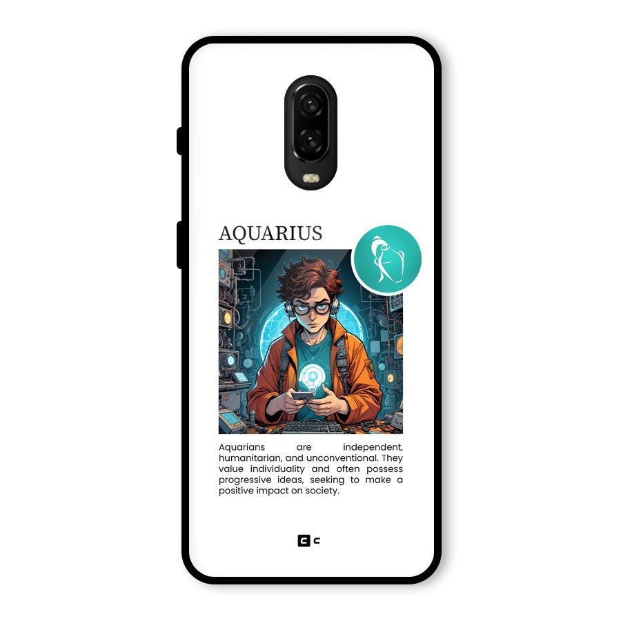 Admire Aquarius Glass Back Case for OnePlus 6T