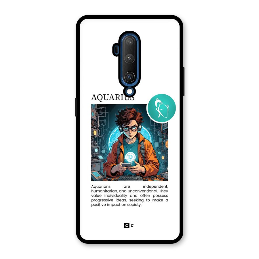 Admire Aquarius Glass Back Case for OnePlus 7T Pro
