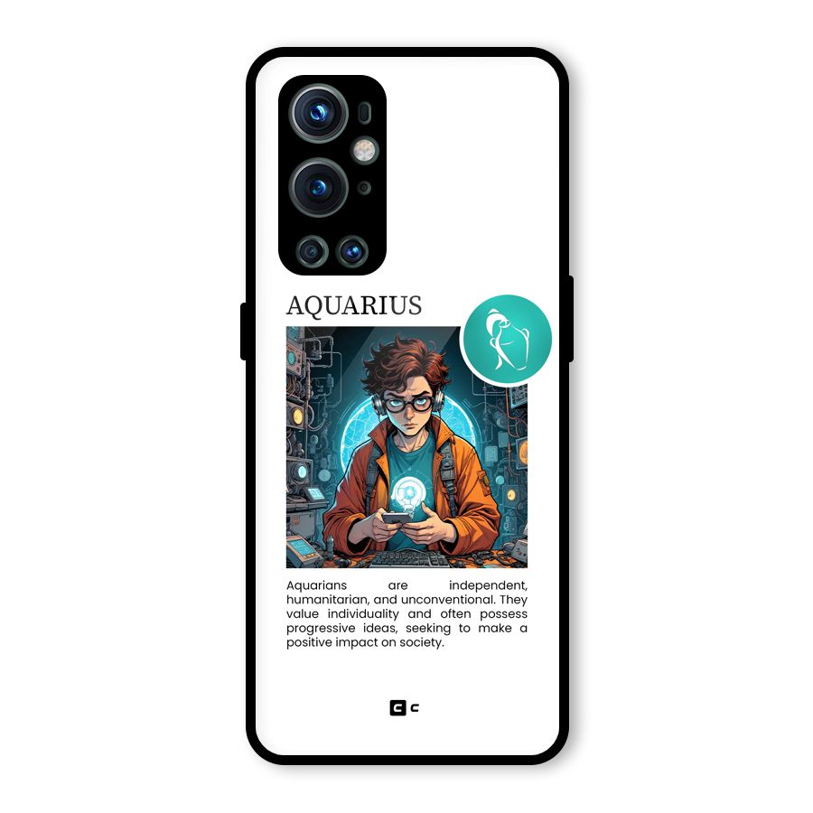 Admire Aquarius Glass Back Case for OnePlus 9 Pro