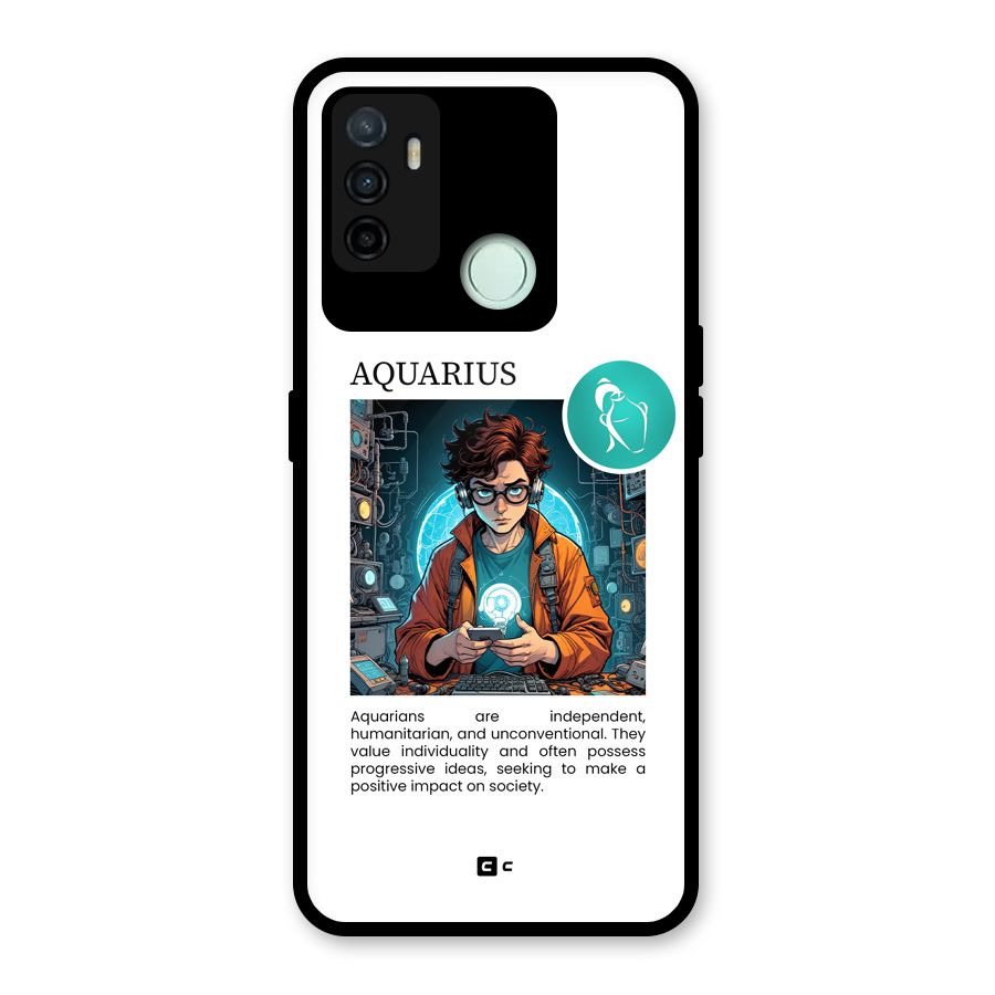 Admire Aquarius Glass Back Case for Oppo A53