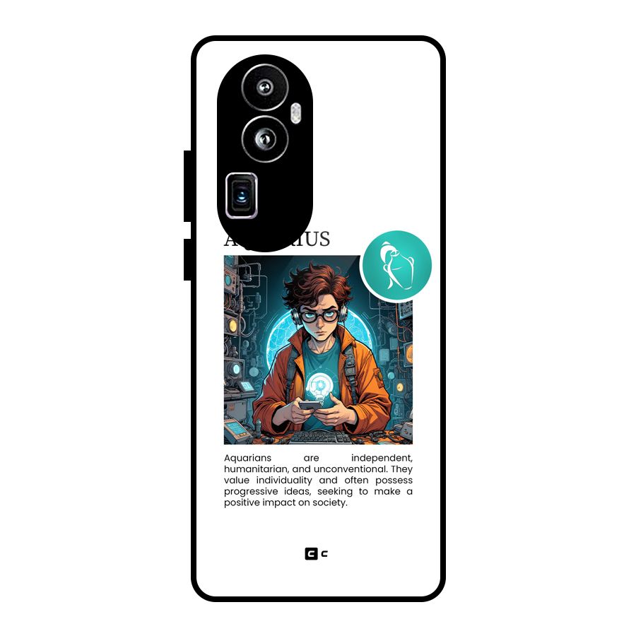 Admire Aquarius Glass Back Case for Oppo Reno10 Pro Plus