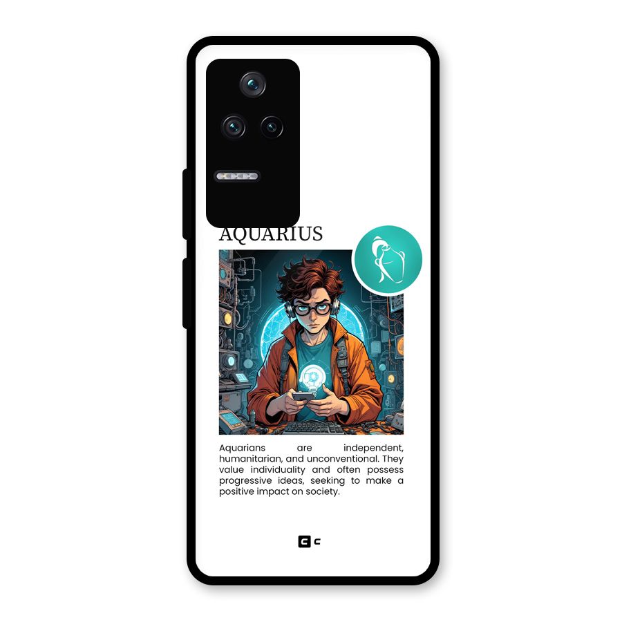 Admire Aquarius Glass Back Case for Poco F4 5G