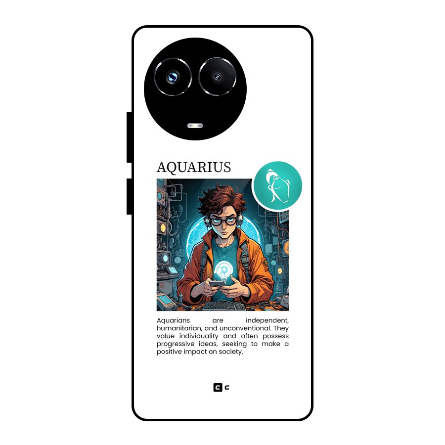 Admire Aquarius Glass Back Case for Realme 11X