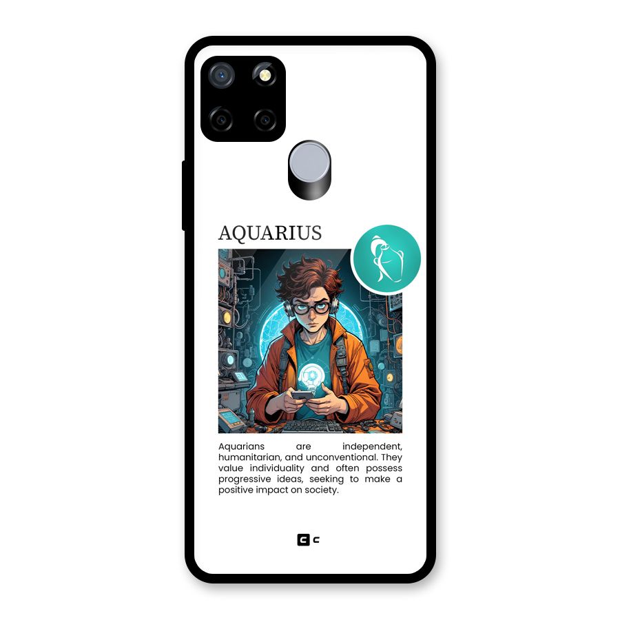 Admire Aquarius Glass Back Case for Realme C12