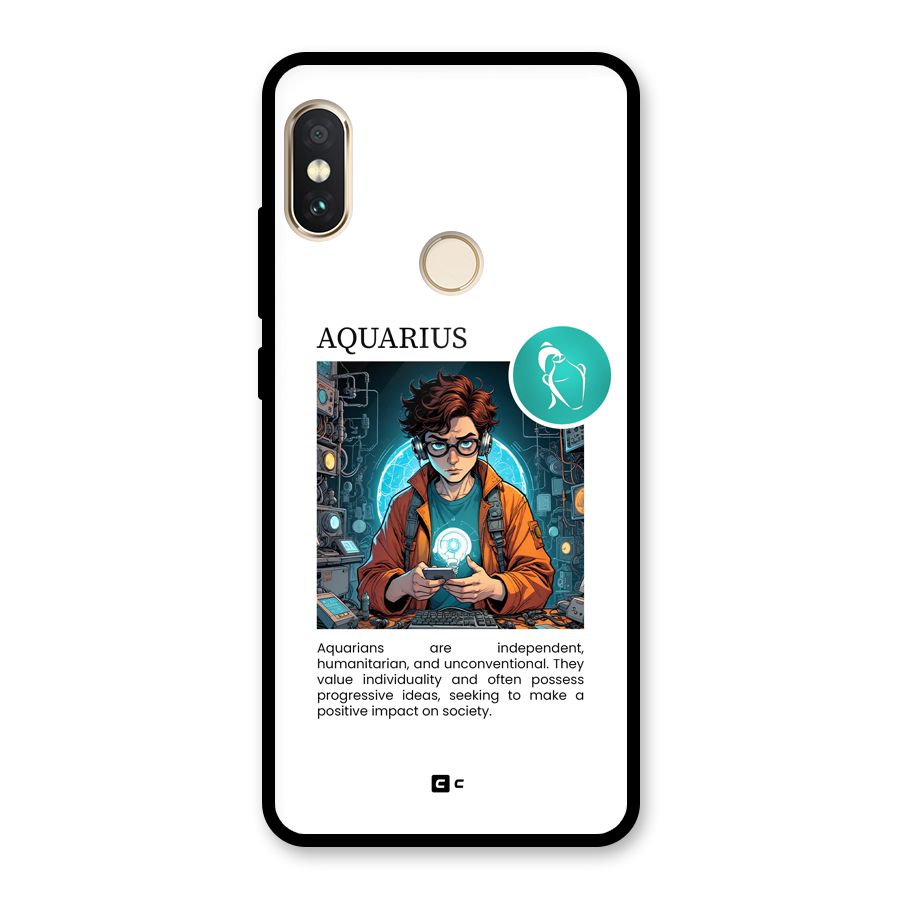 Admire Aquarius Glass Back Case for Redmi Note 5 Pro