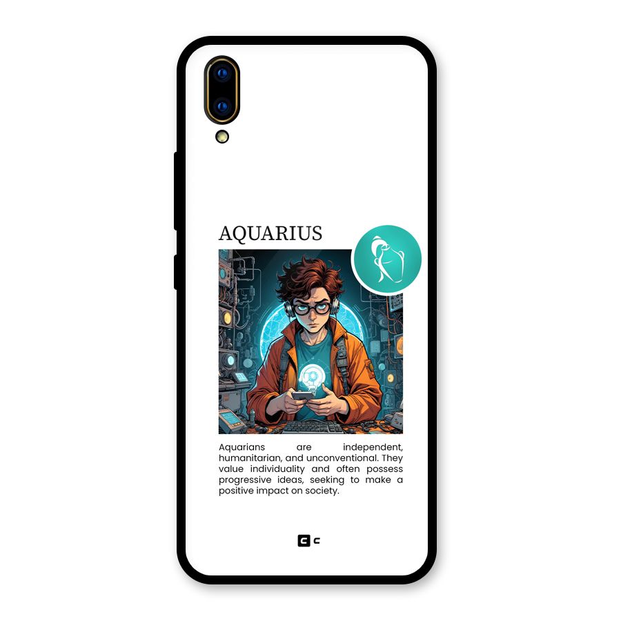 Admire Aquarius Glass Back Case for Vivo V11 Pro