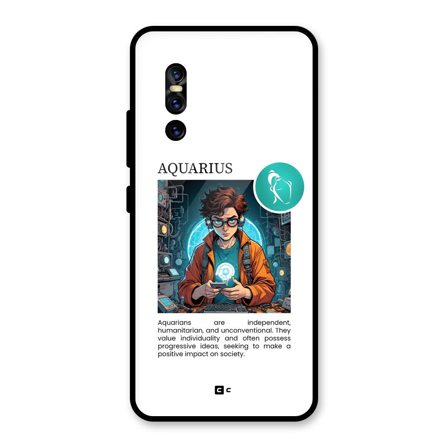 Admire Aquarius Glass Back Case for Vivo V15 Pro
