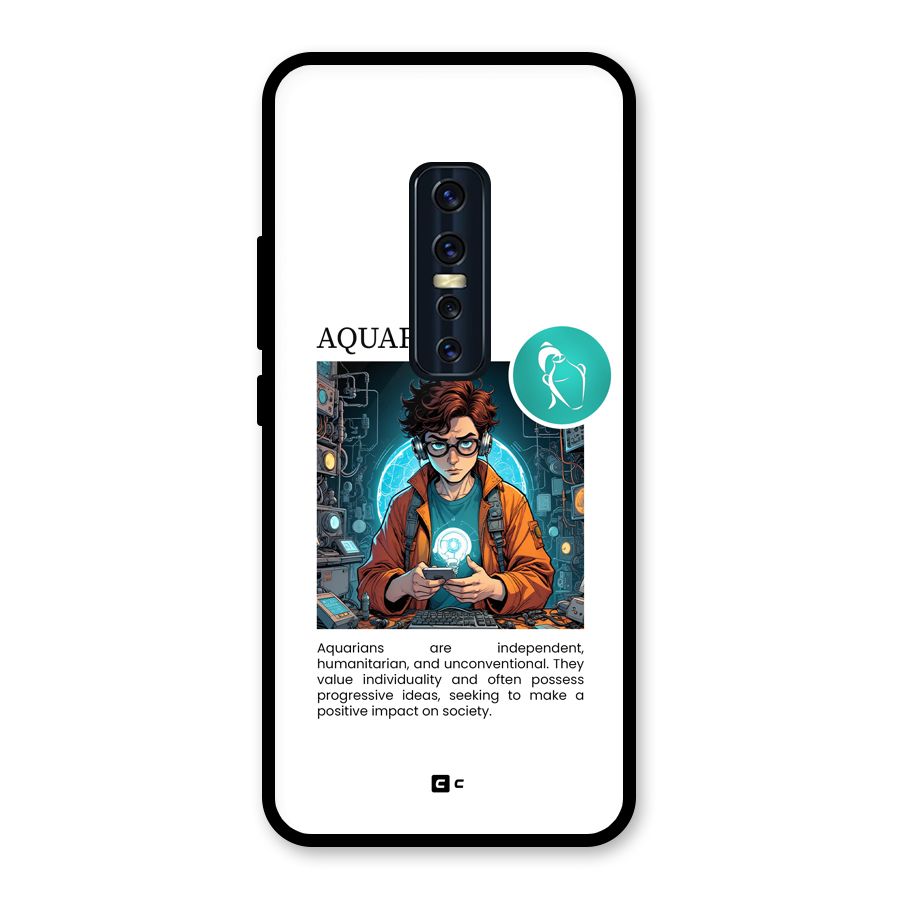Admire Aquarius Glass Back Case for Vivo V17 Pro