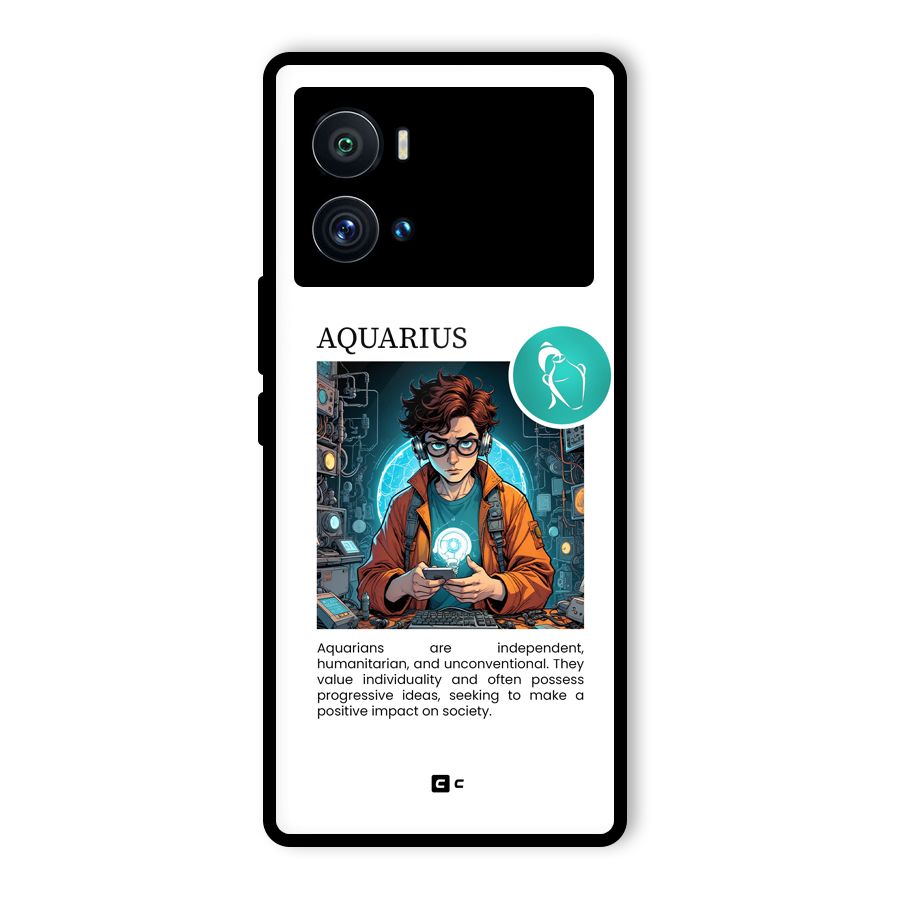 Admire Aquarius Glass Back Case for Vivo iQOO 9 Pro
