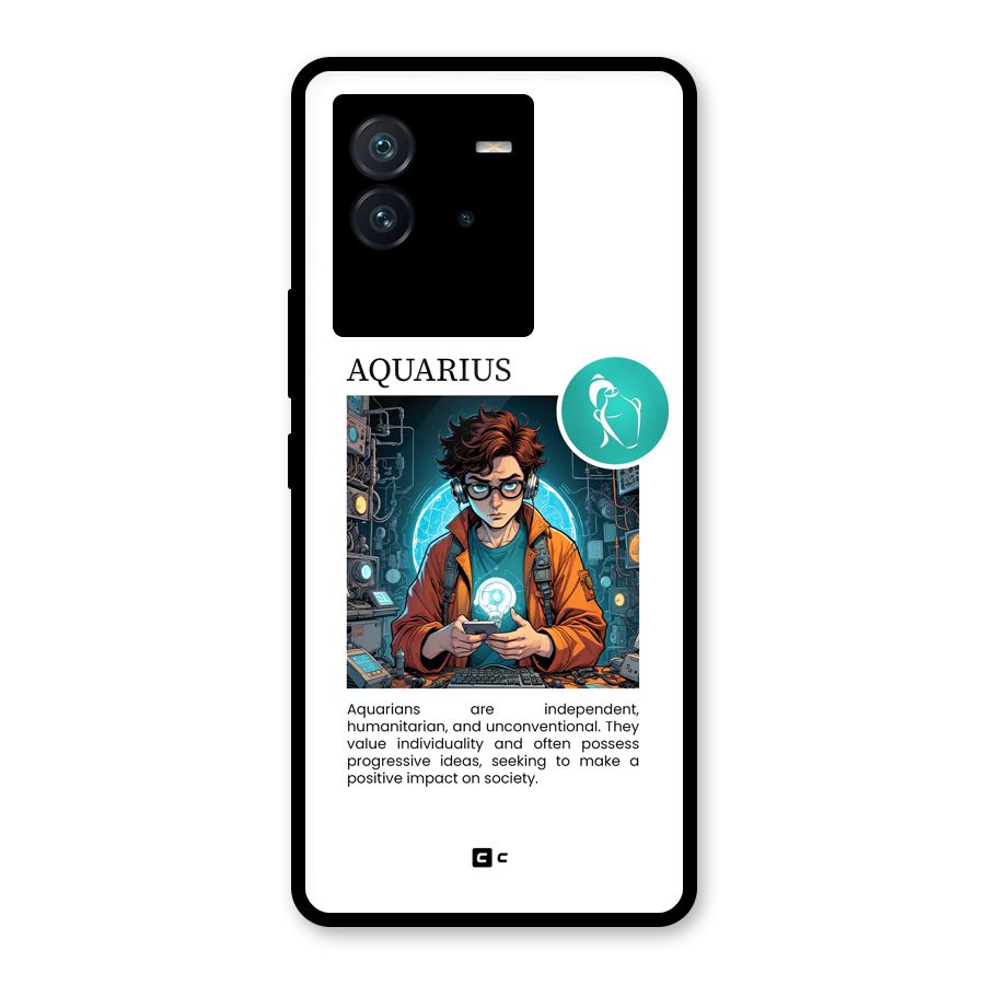 Admire Aquarius Glass Back Case for Vivo iQOO Neo 6 5G