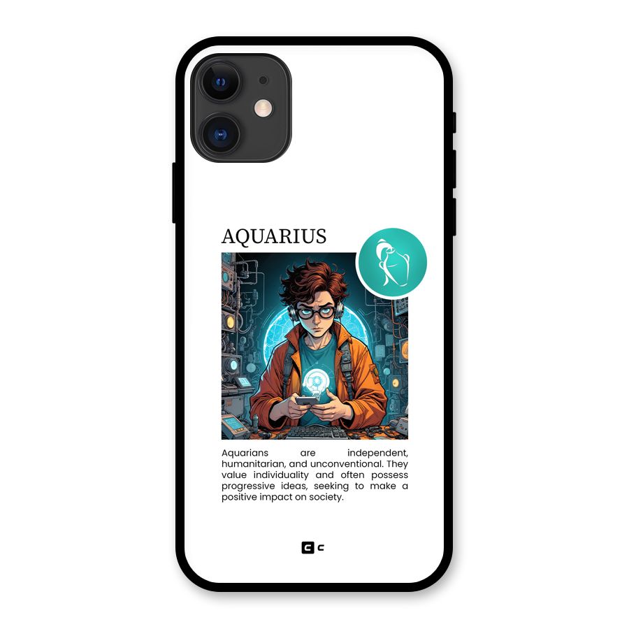 Admire Aquarius Glass Back Case for iPhone 11