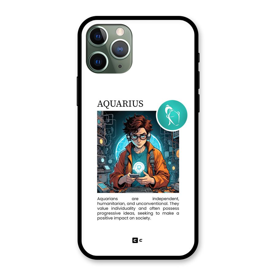 Admire Aquarius Glass Back Case for iPhone 11 Pro