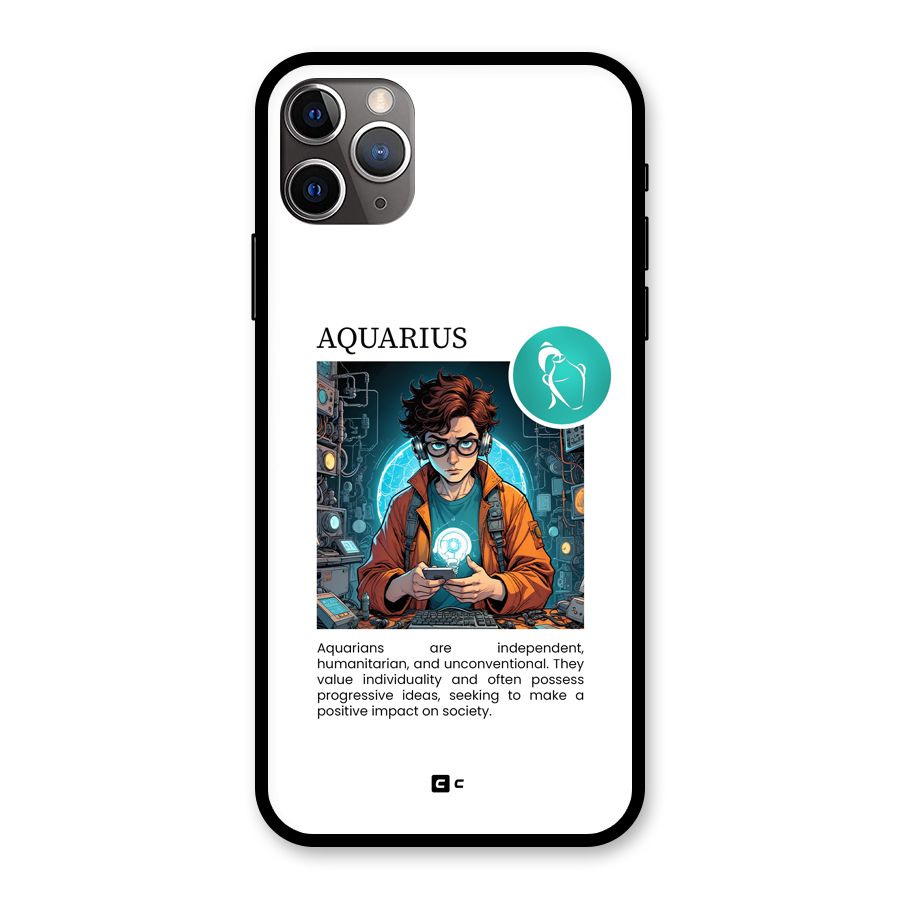 Admire Aquarius Glass Back Case for iPhone 11 Pro Max