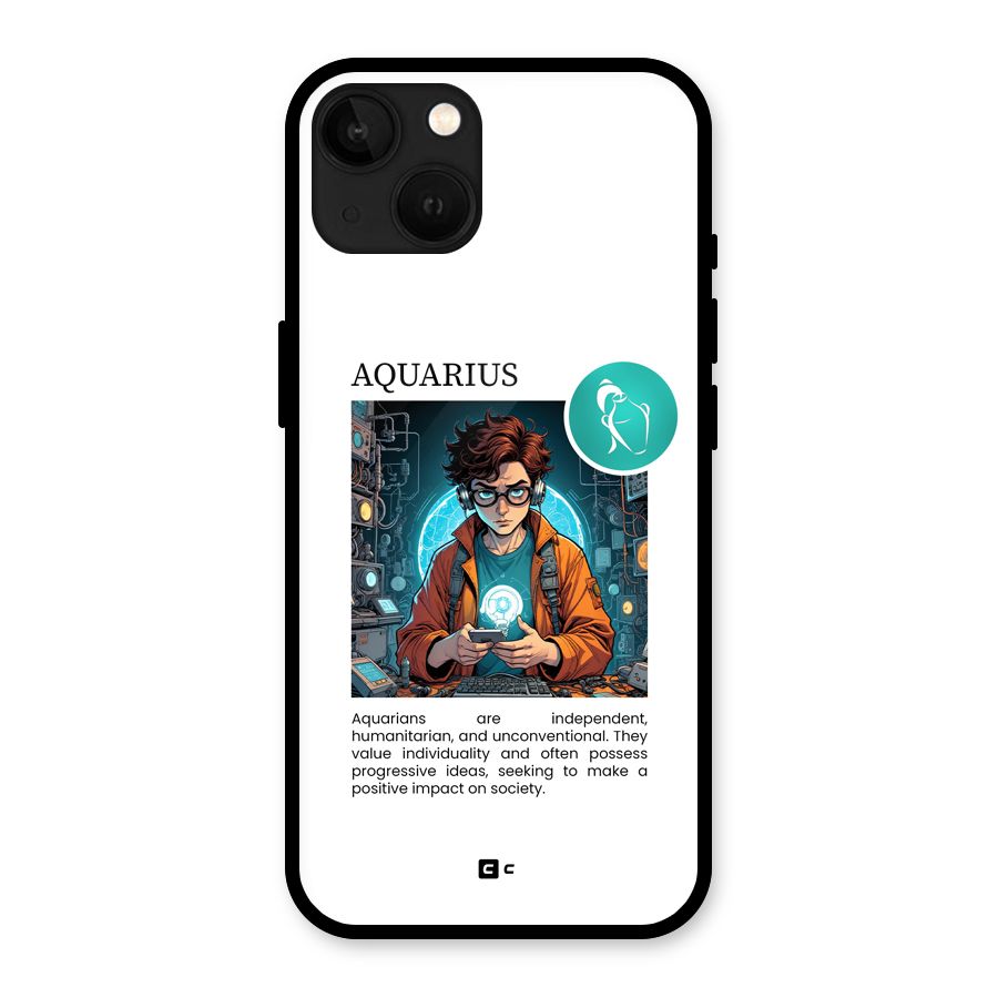 Admire Aquarius Glass Back Case for iPhone 13