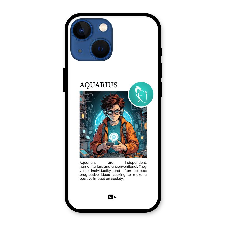 Admire Aquarius Glass Back Case for iPhone 13 Mini
