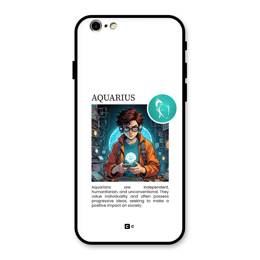 Admire Aquarius Glass Back Case for iPhone 6 6S