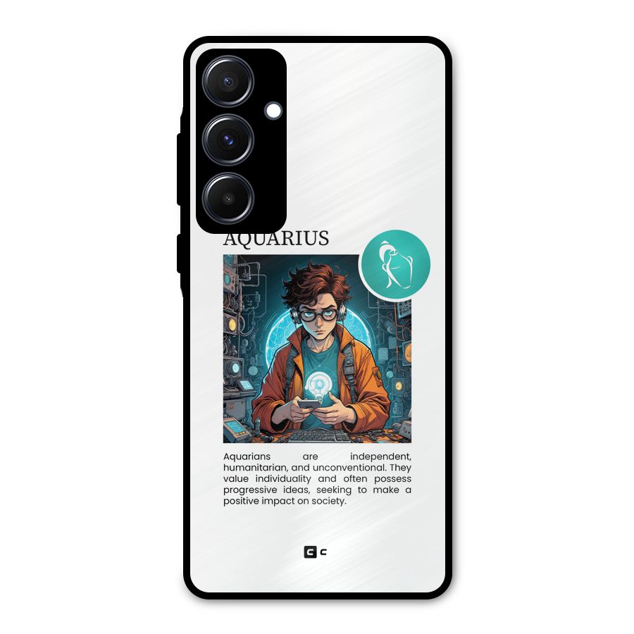 Admire Aquarius Metal Back Case for Galaxy A55