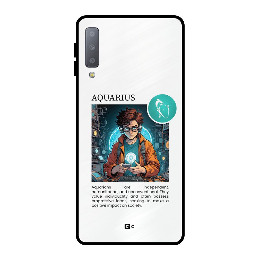 Admire Aquarius Metal Back Case for Galaxy A7 (2018)