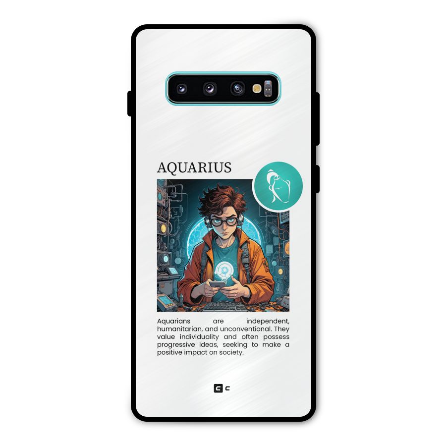 Admire Aquarius Metal Back Case for Galaxy S10 Plus