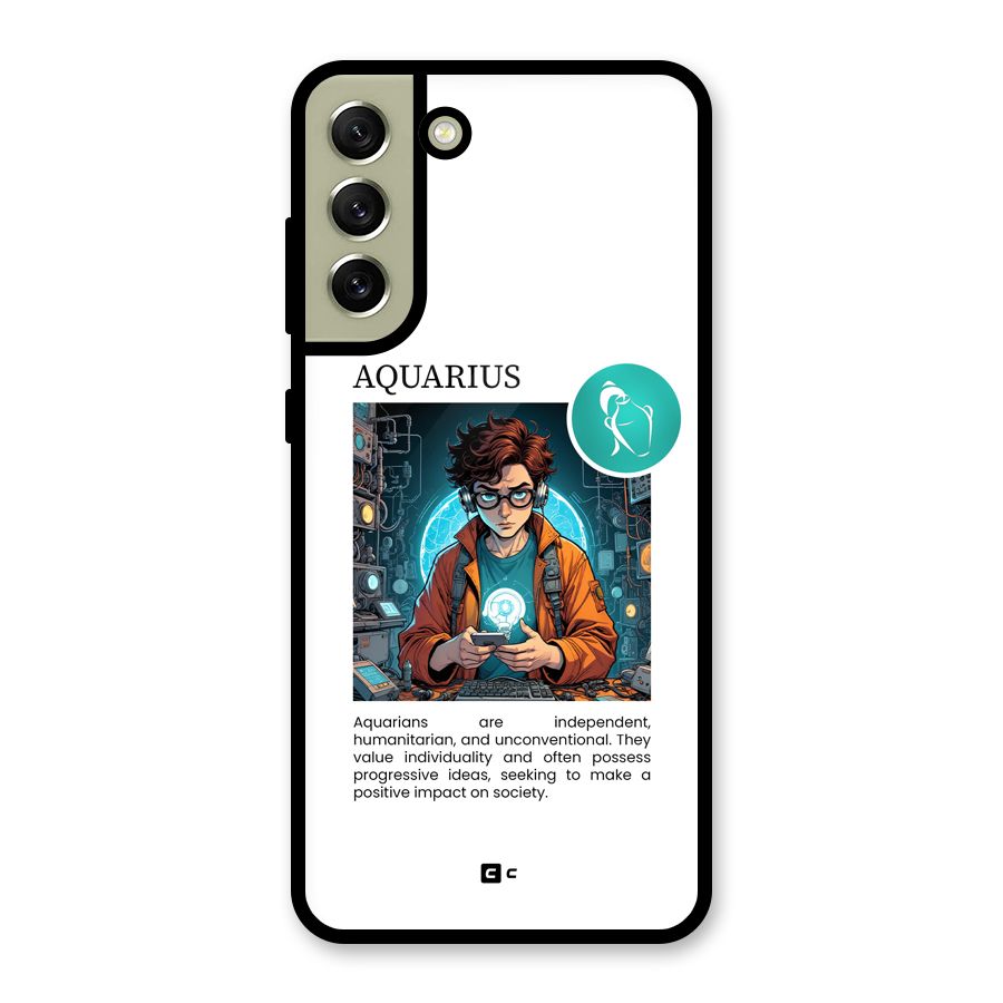 Admire Aquarius Metal Back Case for Galaxy S21 FE 5G (2023)