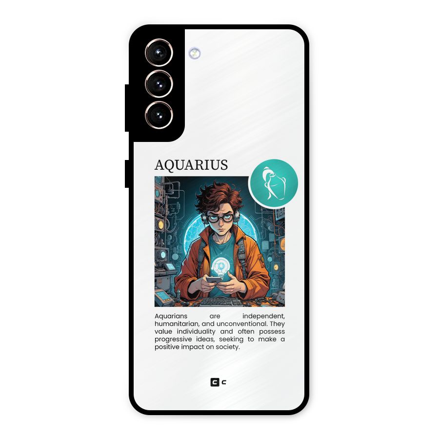Admire Aquarius Metal Back Case for Galaxy S21 Plus