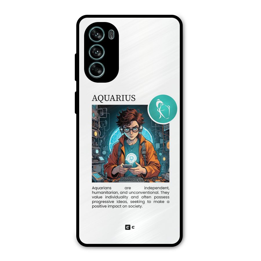 Admire Aquarius Metal Back Case for Moto G62