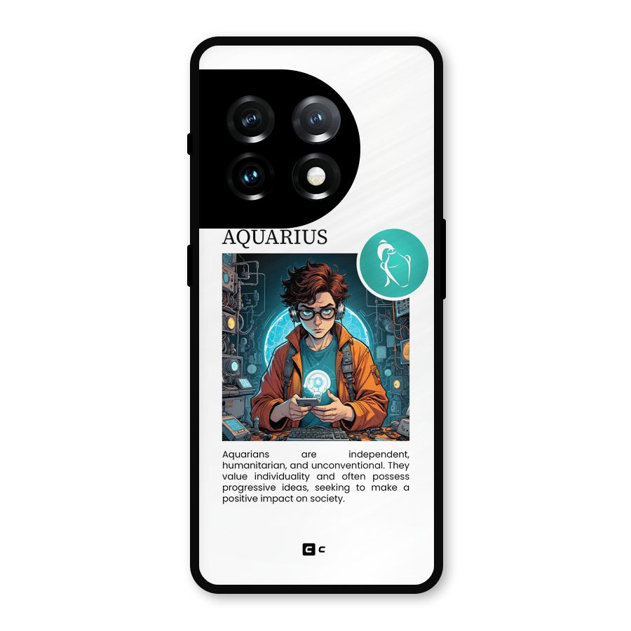 Admire Aquarius Metal Back Case for OnePlus 11