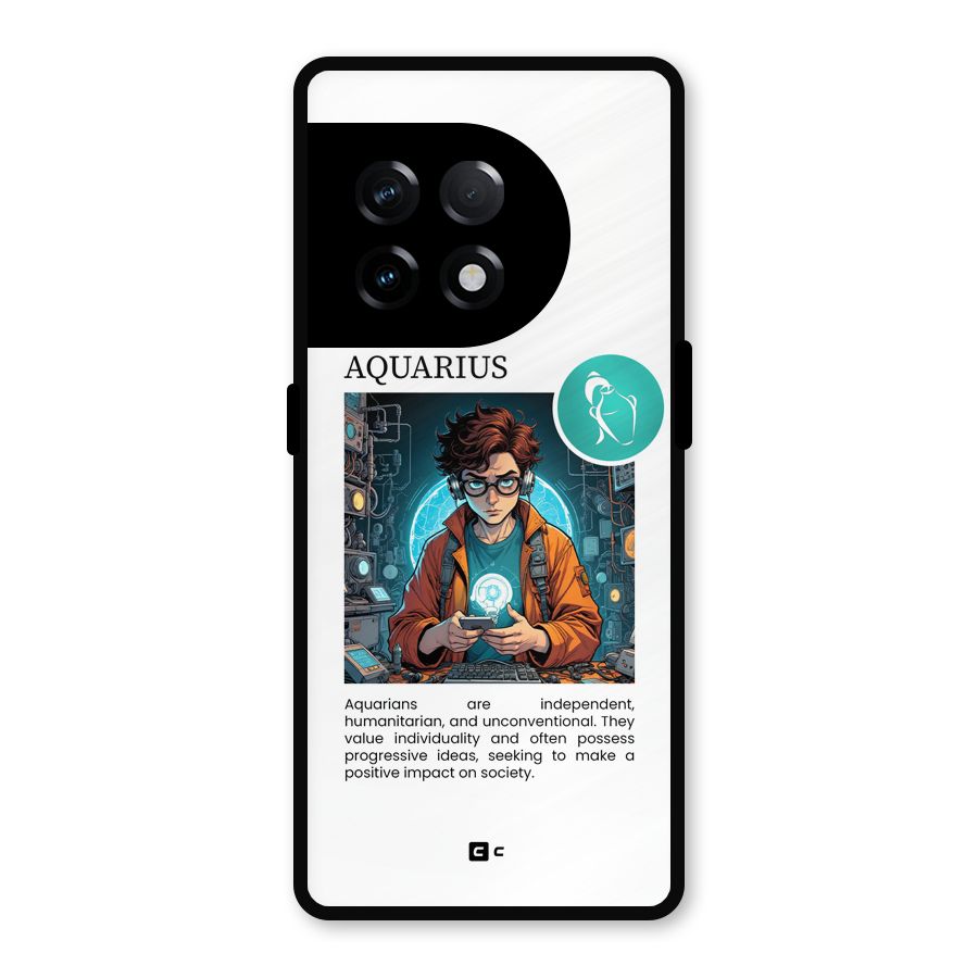 Admire Aquarius Metal Back Case for OnePlus 11R