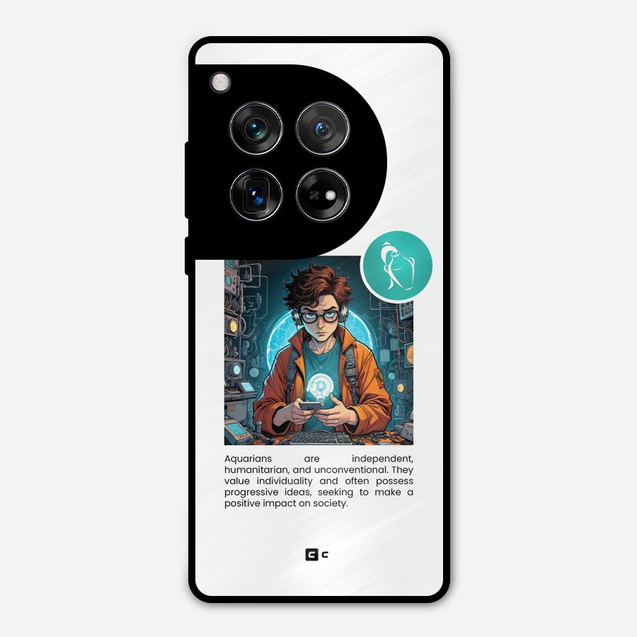 Admire Aquarius Metal Back Case for OnePlus 12