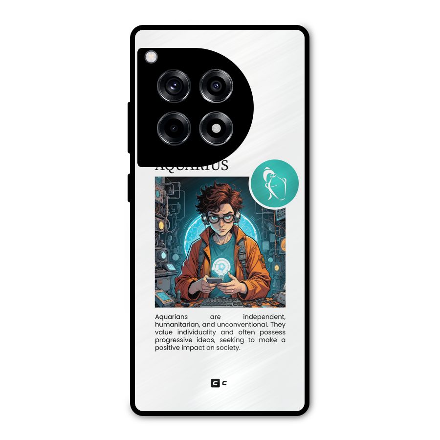 Admire Aquarius Metal Back Case for OnePlus 12R