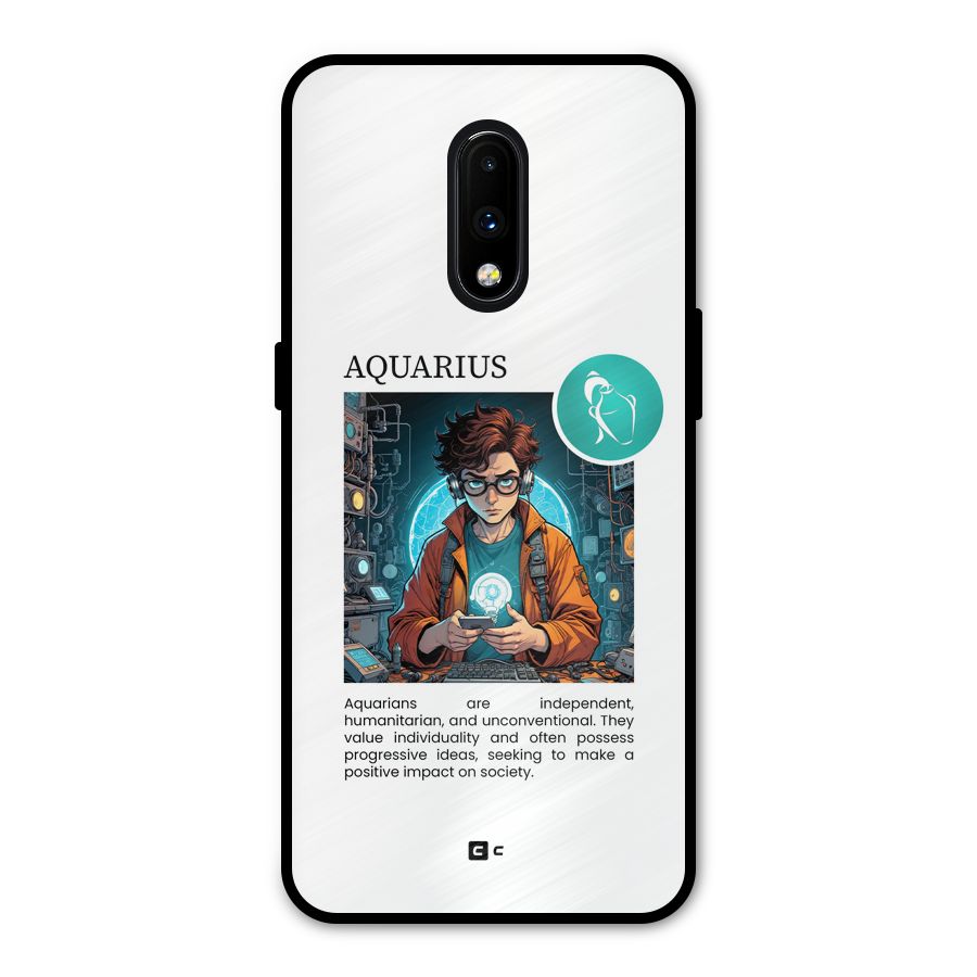 Admire Aquarius Metal Back Case for OnePlus 7