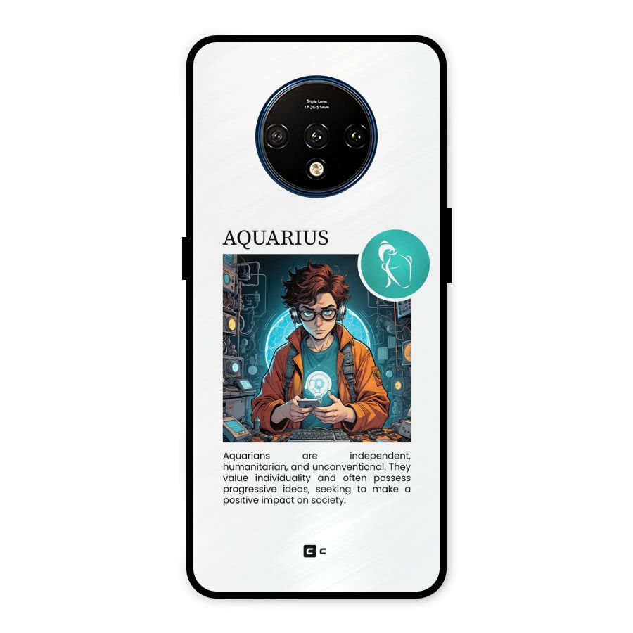Admire Aquarius Metal Back Case for OnePlus 7T