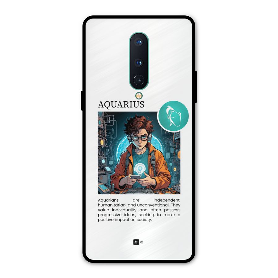 Admire Aquarius Metal Back Case for OnePlus 8