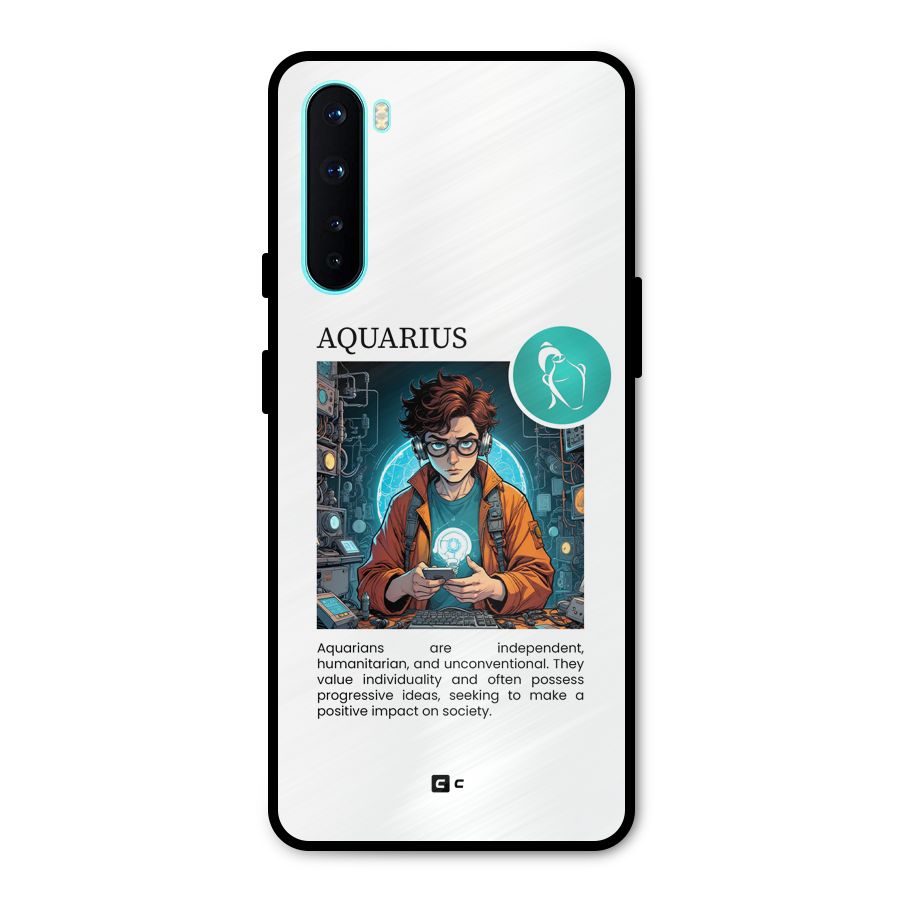 Admire Aquarius Metal Back Case for OnePlus Nord