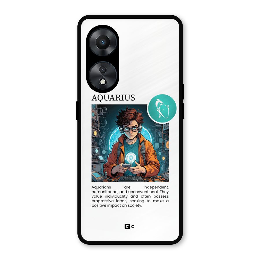 Admire Aquarius Metal Back Case for Oppo A78