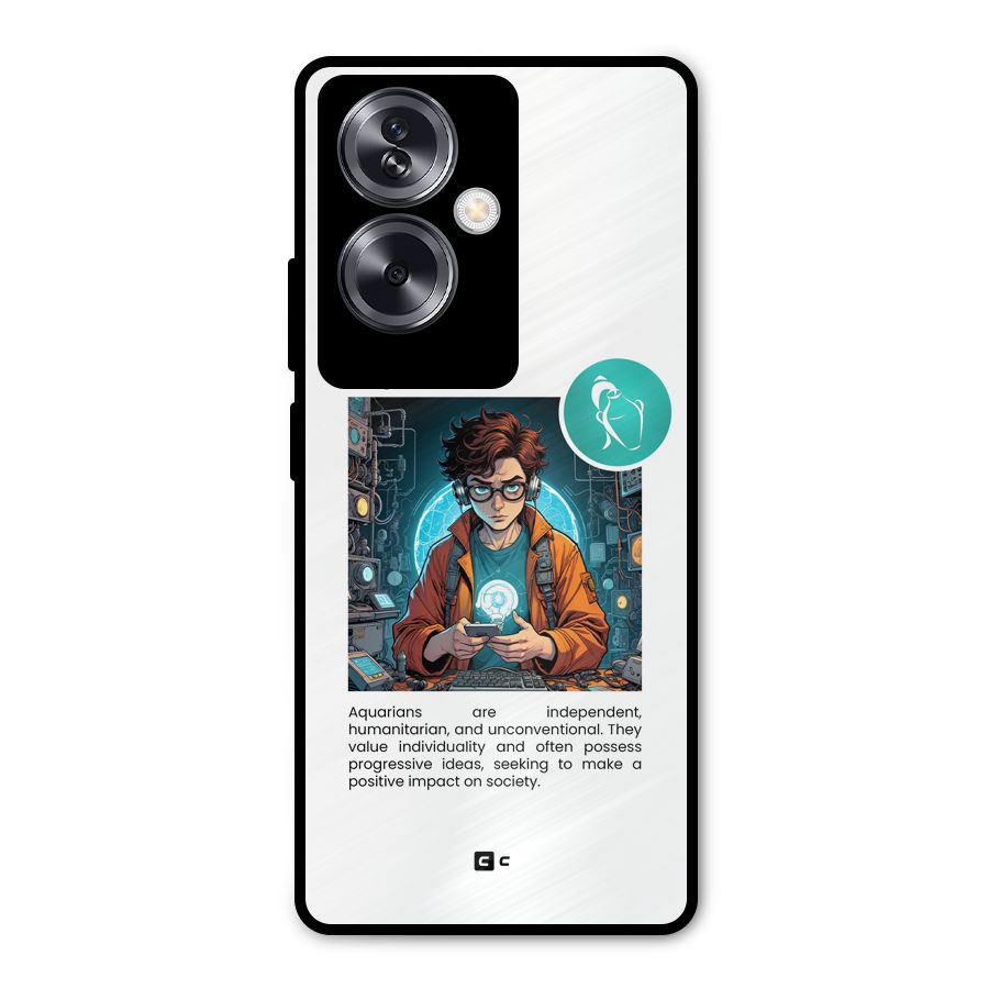 Admire Aquarius Metal Back Case for Oppo A79 5G
