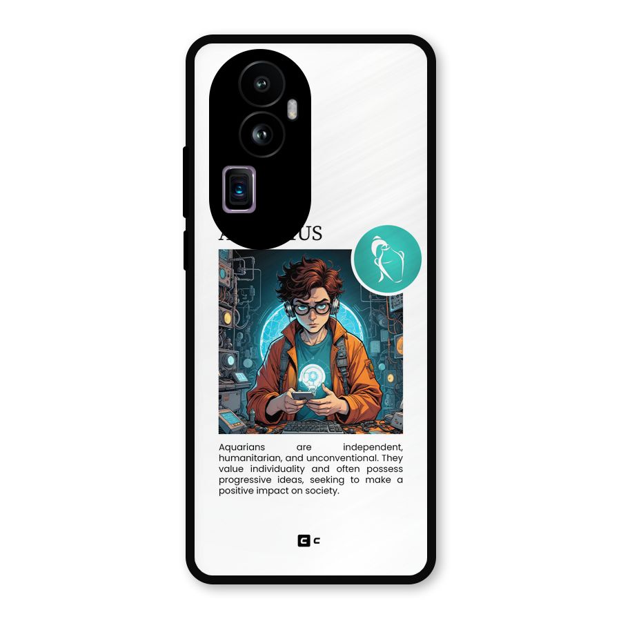Admire Aquarius Metal Back Case for Oppo Reno10 Pro Plus