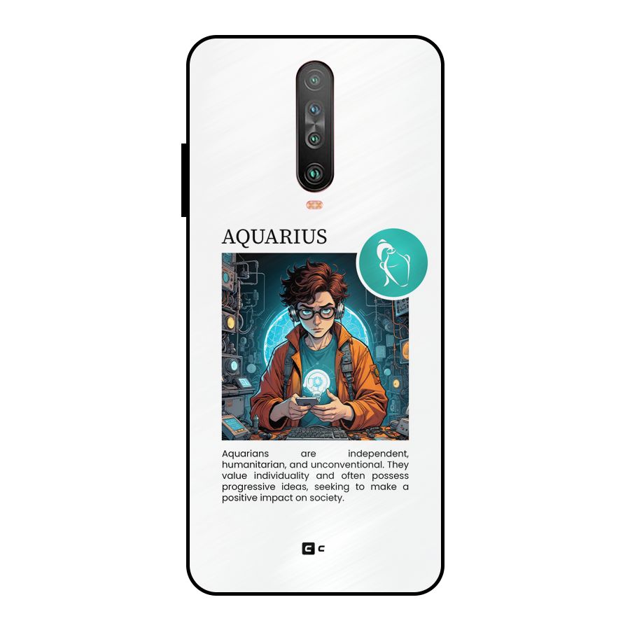 Admire Aquarius Metal Back Case for Poco X2