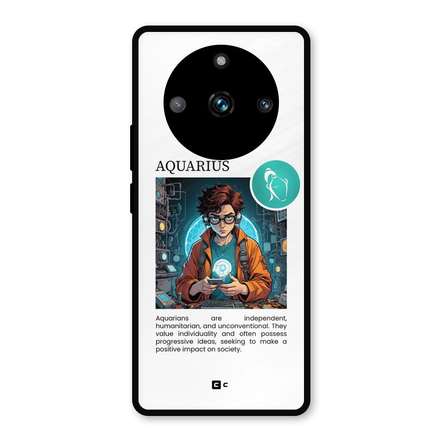 Admire Aquarius Metal Back Case for Realme 11 Pro