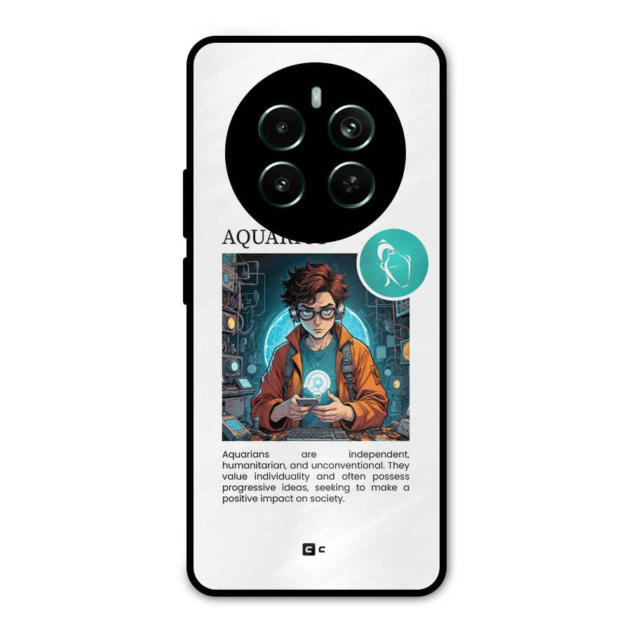 Admire Aquarius Metal Back Case for Realme 12 Pro Plus