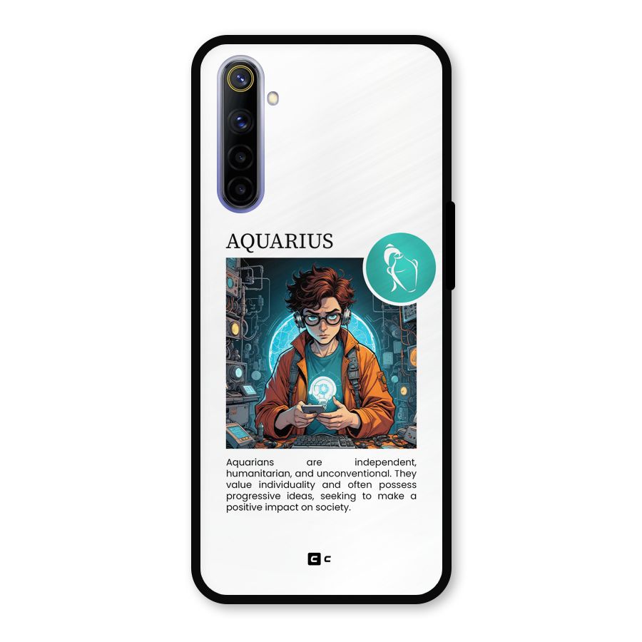 Admire Aquarius Metal Back Case for Realme 6