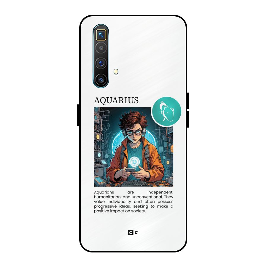Admire Aquarius Metal Back Case for Realme X3