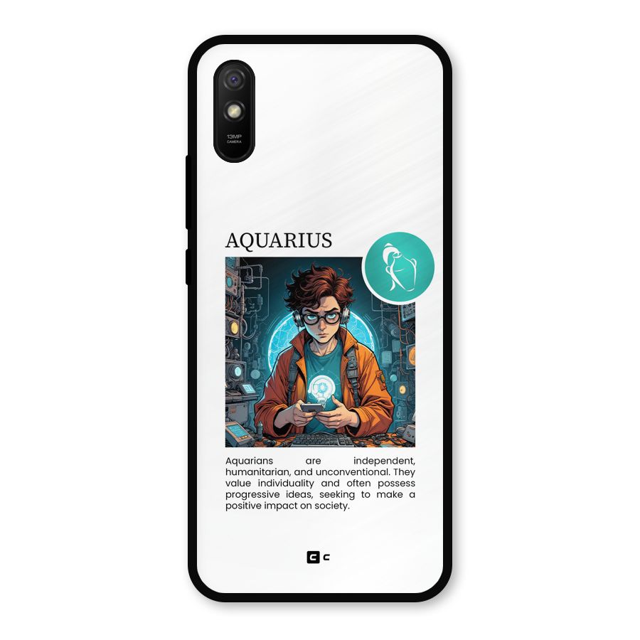 Admire Aquarius Metal Back Case for Redmi 9a