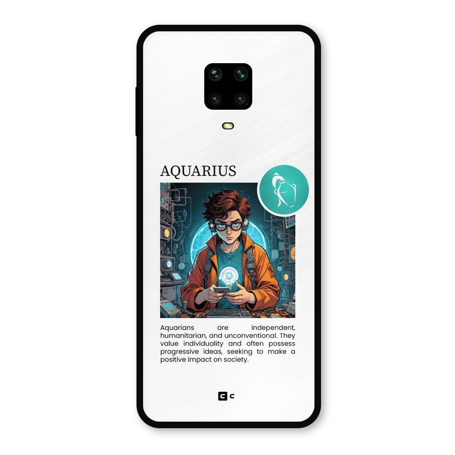 Admire Aquarius Metal Back Case for Redmi Note 9 Pro