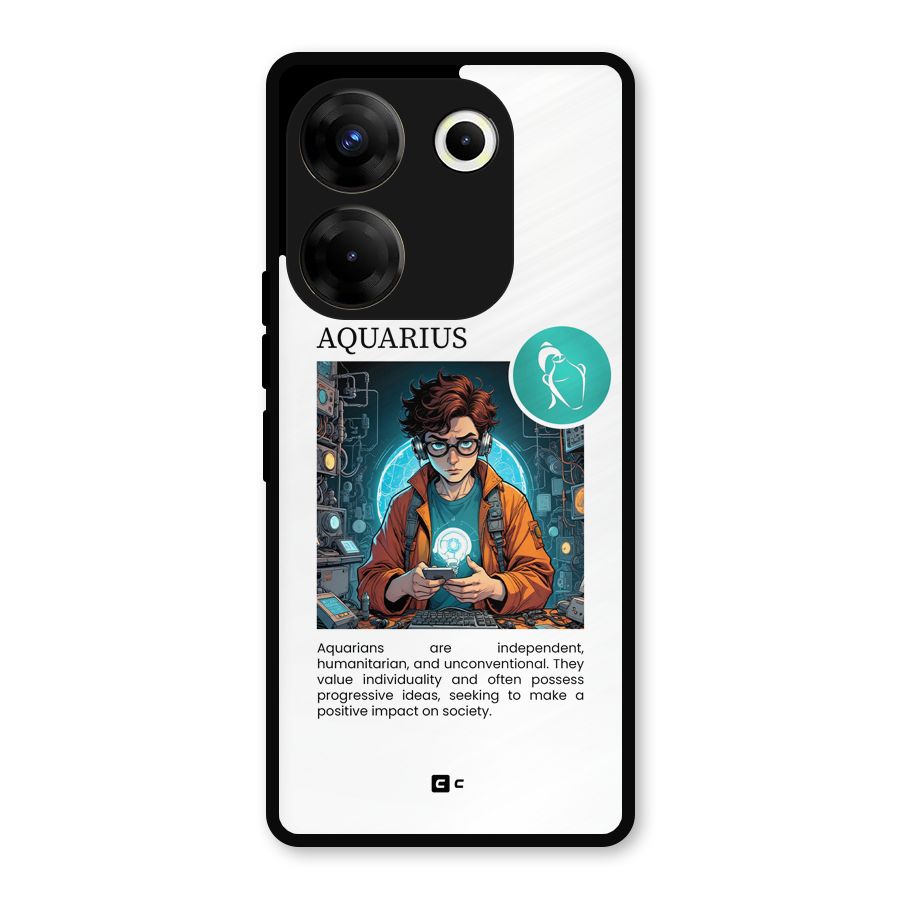 Admire Aquarius Metal Back Case for Tecno Camon 20