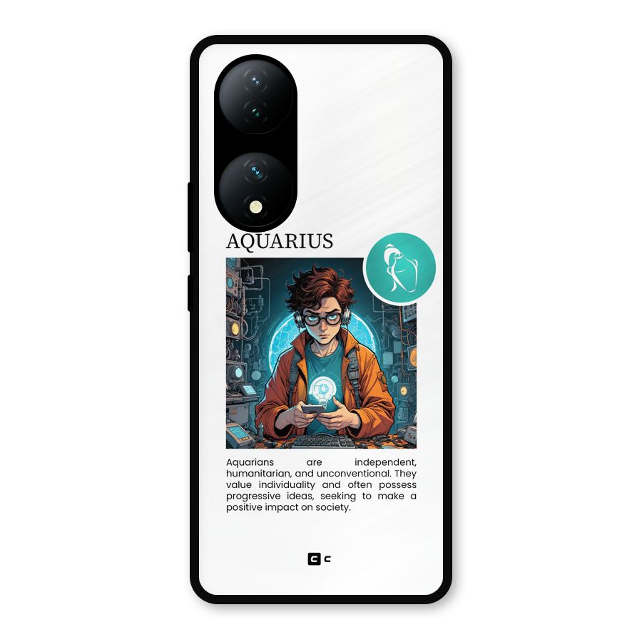 Admire Aquarius Metal Back Case for Vivo T2