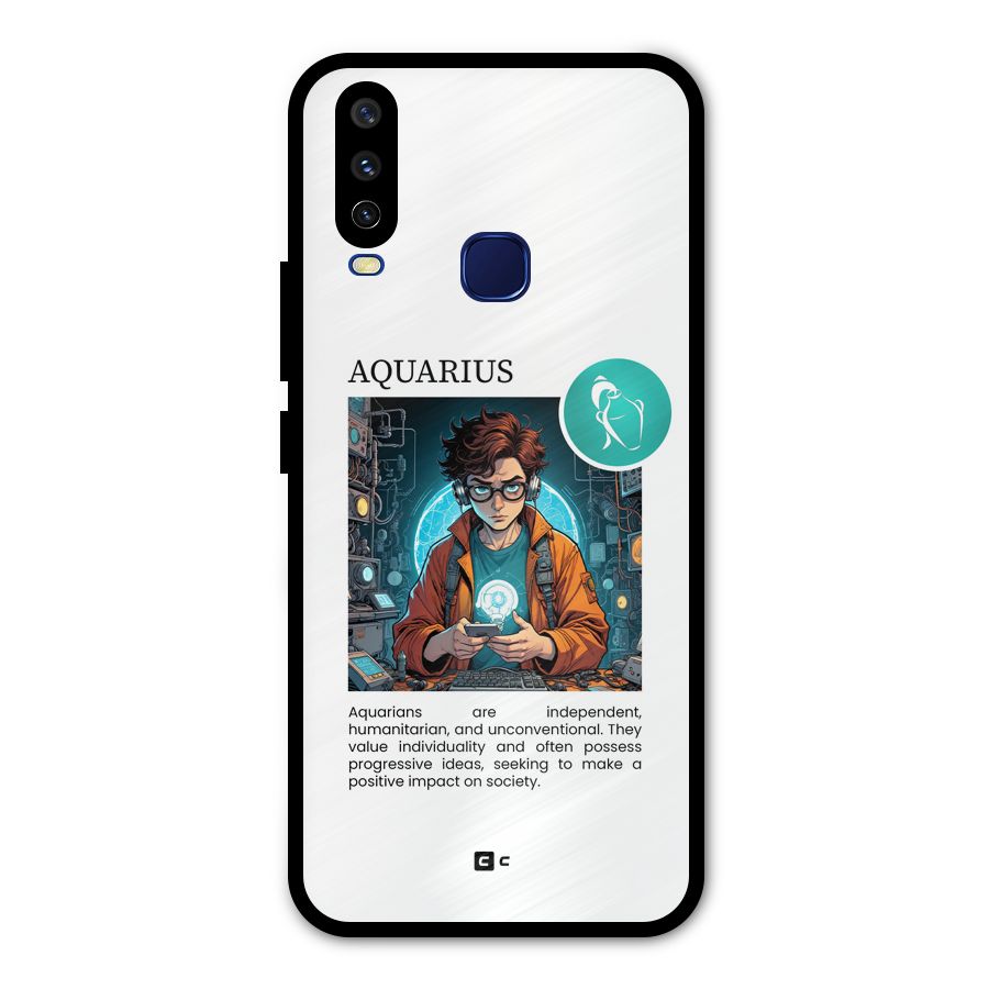Admire Aquarius Metal Back Case for Vivo U10
