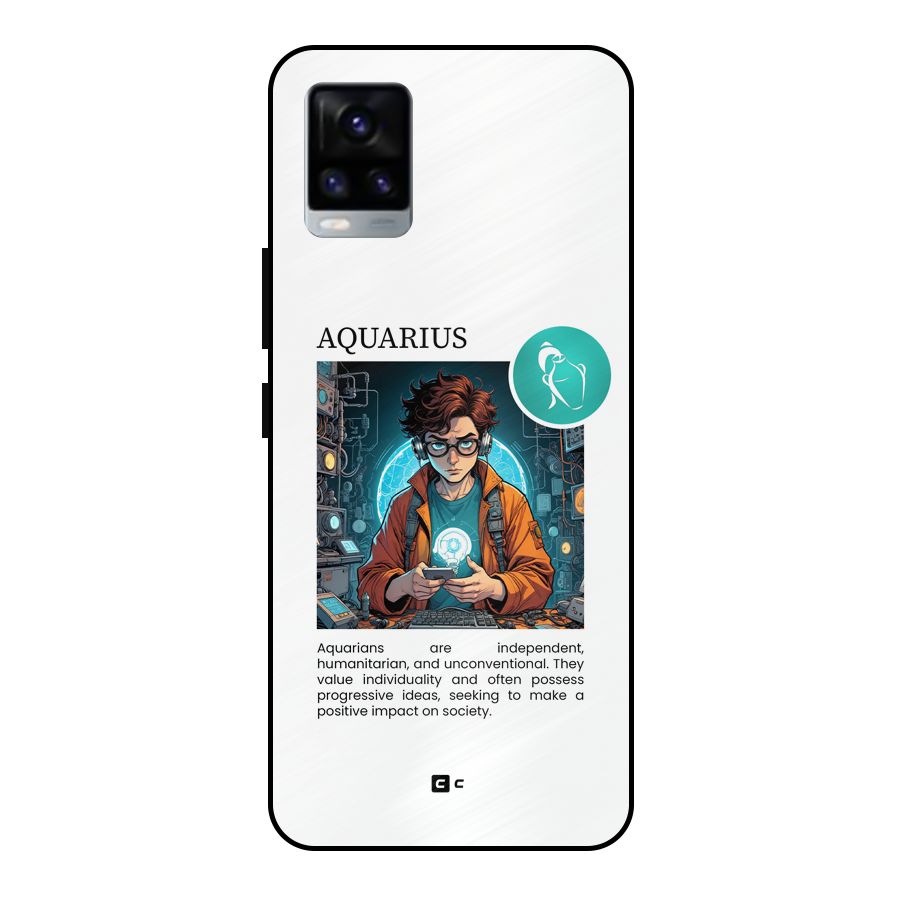 Admire Aquarius Metal Back Case for Vivo V20