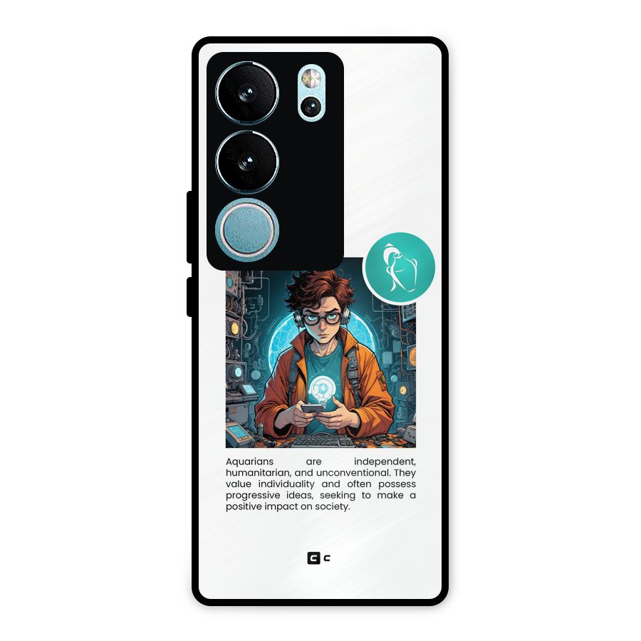 Admire Aquarius Metal Back Case for Vivo V29